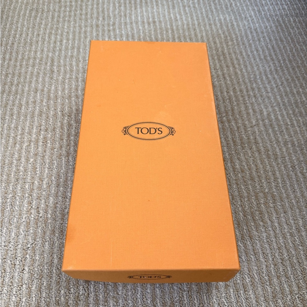 Tod's Vibrant Orange Shoe Box
